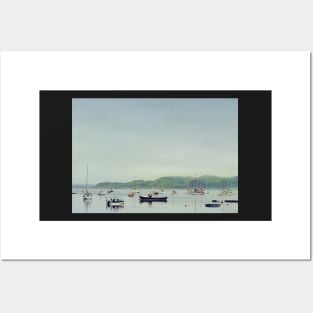 Argyll Coastline With Boats Posters and Art